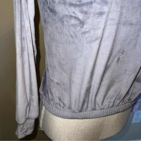 Zella Lavender Fleece Girls Size L 10/12 Crop Top Sweater - Picture 7 of 10